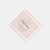 エレガンスモダンガールズバプテスマ スタンダードカクテルナプキン (角)