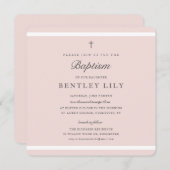 エレガンスモダンガールズバプテスマ 招待状 (正面/裏面)