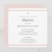エレガンスモダンガールズバプテスマ 招待状 (正面/裏面)