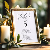 エレガンスモダンテーブル番号座席表