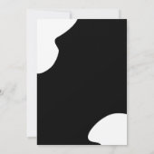 エレガンスモダンピンクのフローラストリングliBridalシャワー 招待状 (裏面)