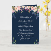 エレガンスモダンピンクフローラ植物学プログラムカード カード (黄色い花)