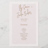 エレガンスモダンフォト結婚式 プログラム (裏面)