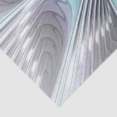 エレガンスモダンブルーグレーホワイトフラクタルアートフラワー 薄葉紙 (詳細)