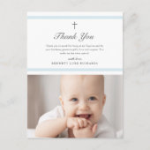 エレガンスモダンボーイズ洗礼ありがとう ポストカード (正面)