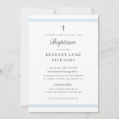 エレガンスモダンボーイズ洗礼 招待状 (正面)