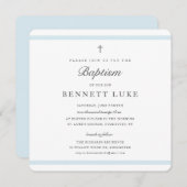 エレガンスモダンボーイズ洗礼 招待状 (正面/裏面)