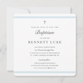 エレガンスモダンボーイズ洗礼 招待状