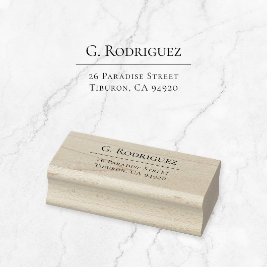 エレガンスモダンライン。タイミニマルプアドレス05b。 ラバースタンプ