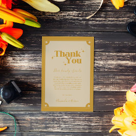 エレガンスモダンヴィンテージサンキューカード サンキューカード