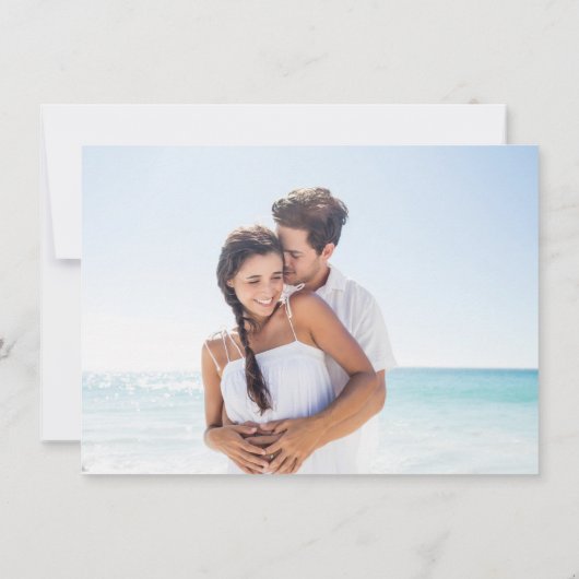 エレガンスモダン両面フォトセーブ日付 招待状 (裏面)