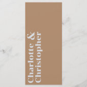 エレガンスモダン&ダスティピしゃれているンク結婚ズ メニュー (正面)