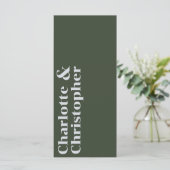 エレガンスモダン&ダッしゃれているクグリーン結婚ズ メニュー (スタンド正面)