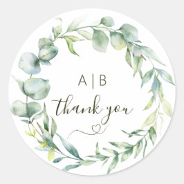 エレガンスユーカリリース緑 ラウンドシール