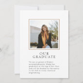 エレガンスヴモダンエルムフレームのグラッドアナウンスメント 招待状 (裏面)