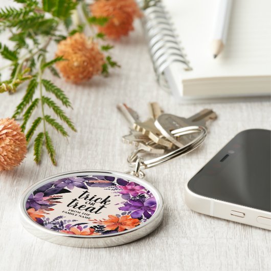 エレガンス不気味ハロウィーンフローラリースコレクション キーホルダー (側面)