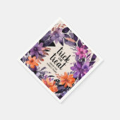 エレガンス不気味ハロウィーンフローラリースコレクション スタンダードカクテルナプキン (角)