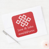 エレガンス中国のインさくらんぼシール スクエアシール (封筒)