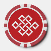 エレガンス中国のインさくらんぼ ポーカーチップ (正面)