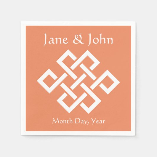 エレガンス中国のインコーラルナプキンス スタンダードカクテルナプキン (正面)