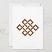 エレガンス中国のインチョコレート結婚式招待状 招待状 (裏面)