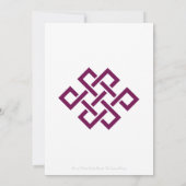 エレガンス中国のインワイン結婚式招待状 招待状 (裏面)