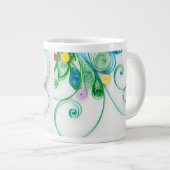 エレガンス凍っていクイル紙スノーフロリティマグ ジャンボコーヒーマグカップ (正面右)