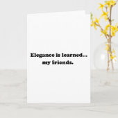 エレガンス学は...自分の友人 カード (黄色い花)