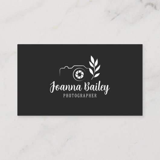 エレガンス撮影白黒手描きカメラ 名刺 (裏面)