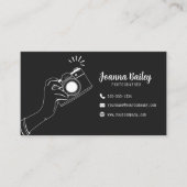 エレガンス撮影白黒手描きカメラ 名刺 (正面)