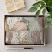 エレガンス日本のフローラルパターンデクページ 薄葉紙 (ギフト)