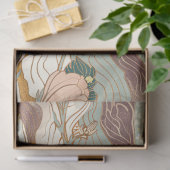 エレガンス日本のフローラルパターンデクページ 薄葉紙 (ギフト)