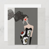 エレガンス発表ファッショングリーティングカード (正面/裏面)