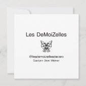 エレガンス発表ファッショングリーティングカード (裏面)