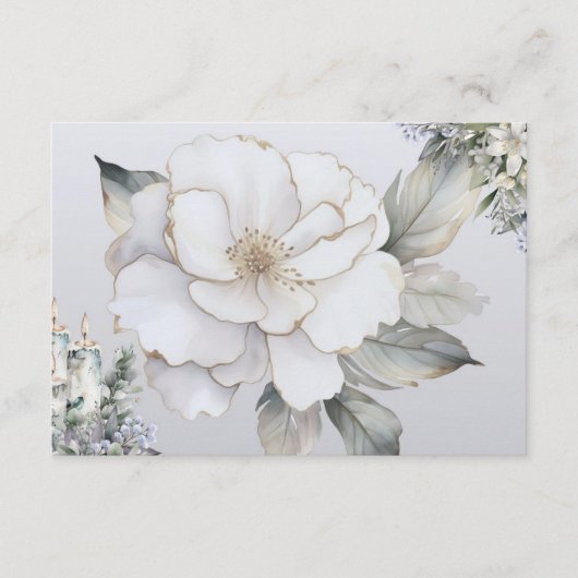 エレガンス空白のレシピカード エンクロージャーカード (正面)