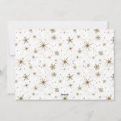 エレガンス素朴クパーソナライズされたリスマス シーズンカード (裏面)