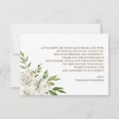 エレガンス素朴サンキューカード サンキューカード (裏面)