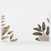 エレガンス素朴シックフローラ結婚ズゲストブック ゲストブック (裏面)