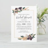 エレガンス素朴パインコーンアンドシダブライダルシャワー 招待状 (スタンド正面)