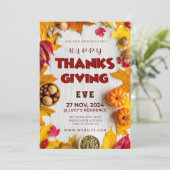 エレガンス素朴パンプキ葉ンズ&サイズリングスパイス 招待状 (スタンド正面)