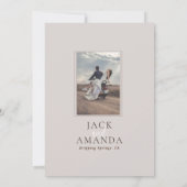 エレガンス素朴フローラ日付の入力を保存 招待状 (裏面)