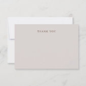 エレガンス素朴フローラ結婚サンキューカード サンキューカード (裏面)