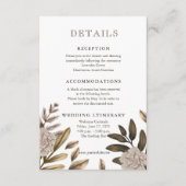 エレガンス素朴フローラ結婚ズエンクラウス エンクロージャーカード (正面)