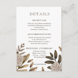 エレガンス素朴フローラ結婚ズエンクラウス エンクロージャーカード