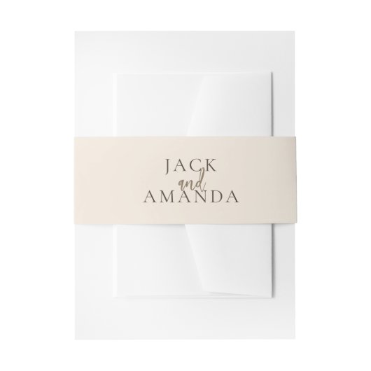 エレガンス素朴フローラ結婚ズベリーバンド 招待状ベリーバンド (正面例)