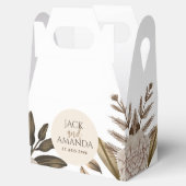 エレガンス素朴フローラ結婚式の引き出物ボックス フェイバーボックス (オープン)