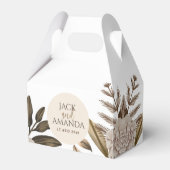 エレガンス素朴フローラ結婚式の引き出物ボックス フェイバーボックス (正面サイド)