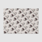 エレガンス素朴ブルゴーニュフローラ結婚ズ 薄葉紙 (正面)