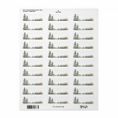 エレガンス素朴マウンテンズフォレストパイン空白の ラベル (フルシート)