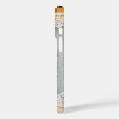 エレガンス素朴モノグラムバーラップレースバーンウッド Case-Mate iPhoneケース (裏面 / 左)